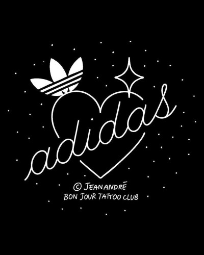 Jean andre talkie walkie adidas logo